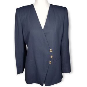 VINTAGE NAVY SUITSME BLAZER SZ.8 EUC